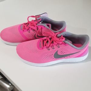 Pink Nike sneakers